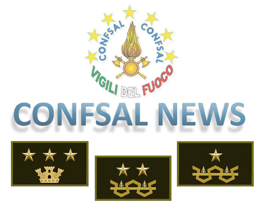 Informativa relativa alla nomina di Dirigenti Generali e al conferimento di incarichi dirigenziali del CNVVF