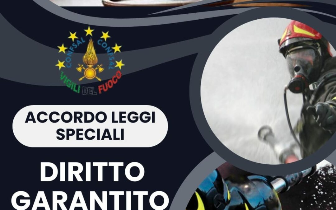 ACCORDO LEGGI SPECIALI – DIRITTO GARANTITO